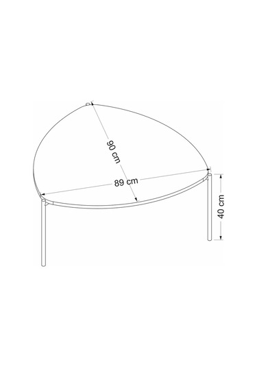 Minar Lenny Orta Sehpa - Beyaz