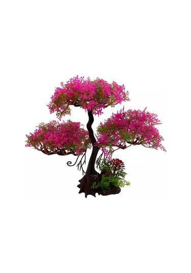 Tevdı Akvaryum İçin Büyük Yapay Ağaç Dekoru, 25 Cm 198676021