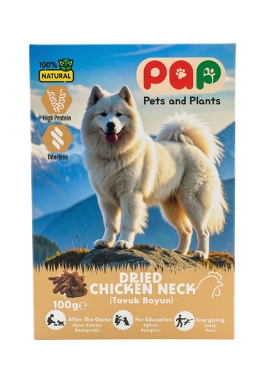 Pets And Plants Pap Tavuk Boynu Sakat Et 100 G