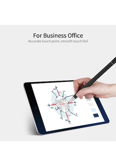 Geeroyoo Metal Stylus Kalem: Manyetik Ve Silikon Uçlu, Telefon-tablet Uyumlu, Çoklu Sisteme Destek, Beyaz