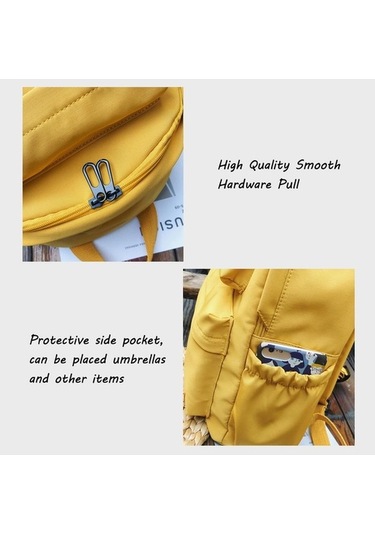 Dancemonkey Yeni Su Sırt Sırt Seyahat Sarı Okul Naylon Kadınlar Kadın İçin İçin Genç Geçirmez Çok Cep Çantası Çantası Çantaları Ml Sarı