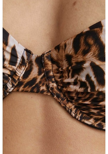 Guess Bayan Bikini Üstü E4gj23 Mc04r P122 Leopar
