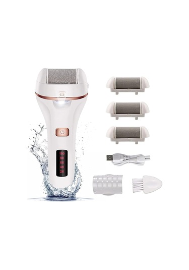 Moveevo Ölü Deriyi Çıkarmak Için Elektrikli Ayak Öğütücü, Nasırları Çıkarmak Için Su Geçirmez Pedikür, Dijital Ekranlı