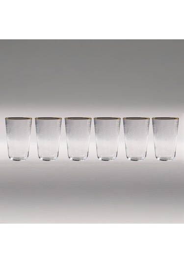 Torino Panto Gerçek Altın Meşrubat Bardak 6renk 6lı -3494 Çok Renkli