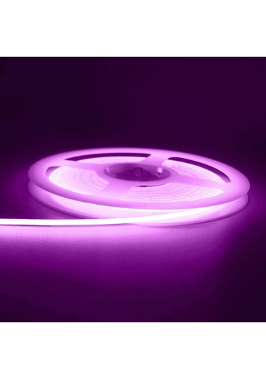 Epistar 3mm Ultra İnce Cob Led Şerit 12v Dıy Ev Dekor Ve Araç Aydınlatma Mavi/pembe/kırmızı/mor Lavanta 0-5w 4 M Chına