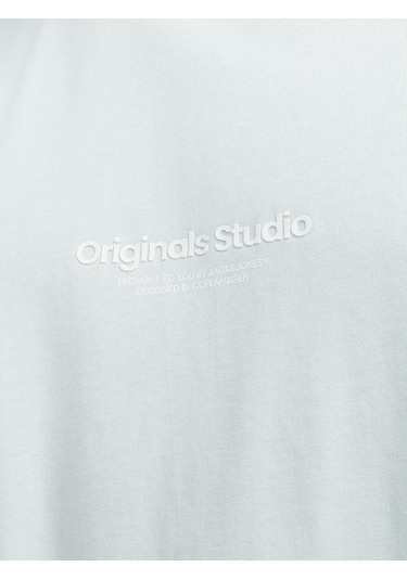 Jack&jones Erkek T-shirt 12240121 Açık Mavi