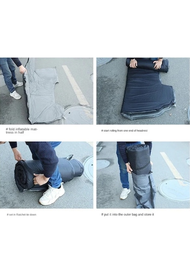 Tesla Model Y İçin Araç İçi Şişme Yatak Ve Yastık Seti + Pompalı