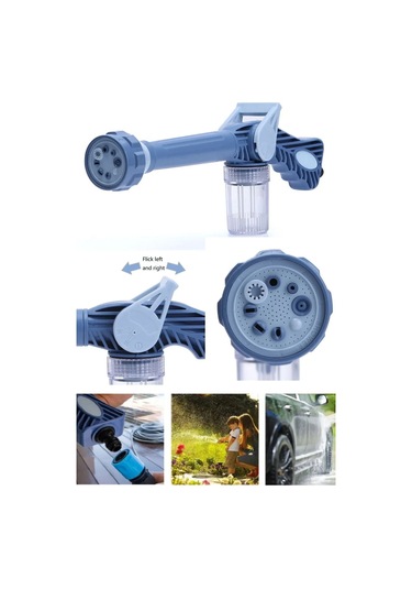 Otomobil Yıkama Sulama Fonksiyonlu Su Püskürtme Tabancası Deterjanlı Akıllı Tayzikli Basınçlı Bahçe 4741