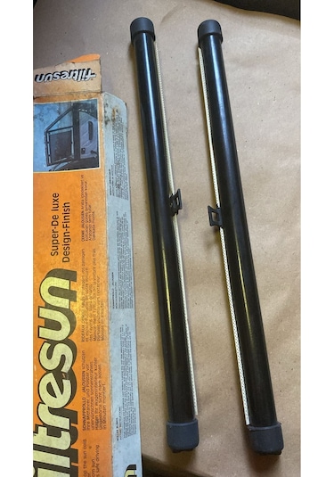Üçel Oto Araç Perdesi Oto Güneşlik 55 Cm Kolay Montaj Lama 2 Adet Sağ Sol Takım