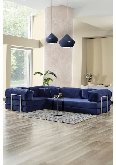 Legom Lucas Aktivite Koltuğu Yatak Olabilen Çok Amaçlı Kanepe L Koltuk Mavi Mavi