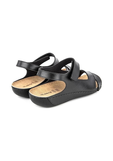 Muya Flores 32240-430 Anatomik Taban Kadın Sandalet Siyah 36-40 Siyah