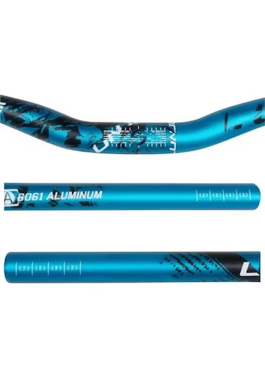 Lunje All Ride Açılı 9mm Gidon Mavi 31.8mm