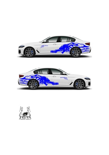 Jaguar Araba Arka Çamurluk Sticker, Jaguar Araba Yan Kapı Çıartma