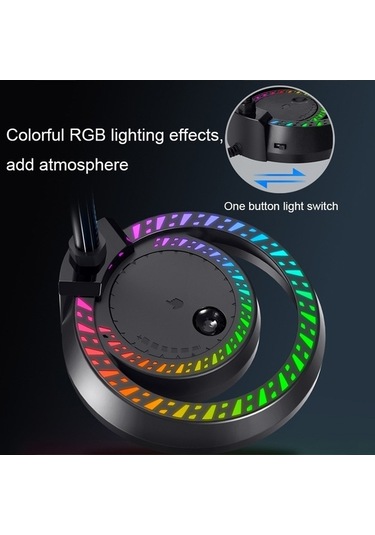 Wondernest Rgb Aydınlatma Efekti Bilgisayar Masaüstü Mikrofonu, Anında Entegrasyon