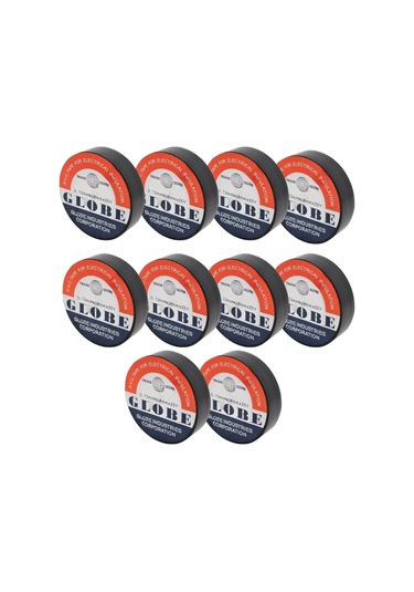 Globe İzolebant Elektrik Bandı Siyah -10 Adet