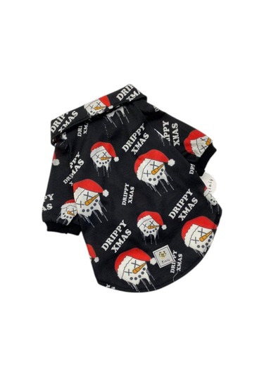 Miniş Drippy Santa Küçük Irk Köpek Yılbaşı Gömleği