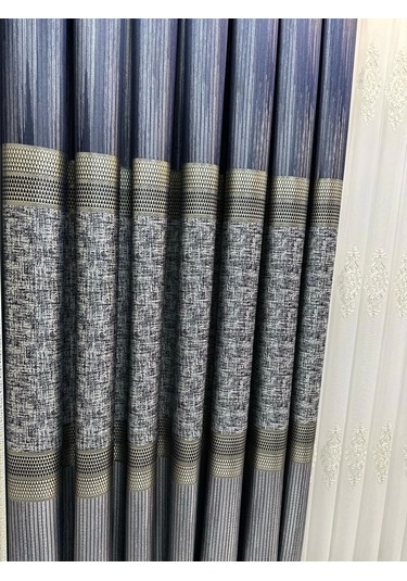 Nivemeshome Kehribar Ft614162 Gümüş 1/3 Sık Pileli Fon Perde Apm Gümüş