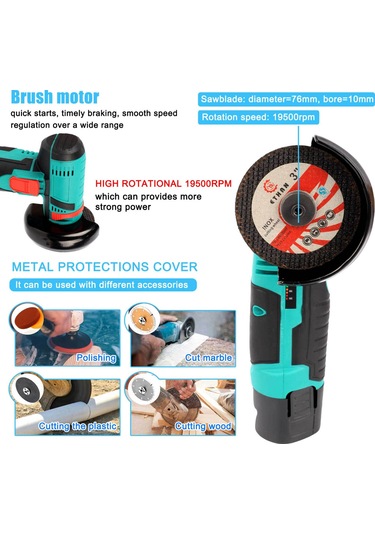 Reedark 19500 Rpm Taşlama Makinesi - Ahşap, Metal, Taş Ve Seramik Kesme & Parlatma İçin Profesyonel El Aleti
