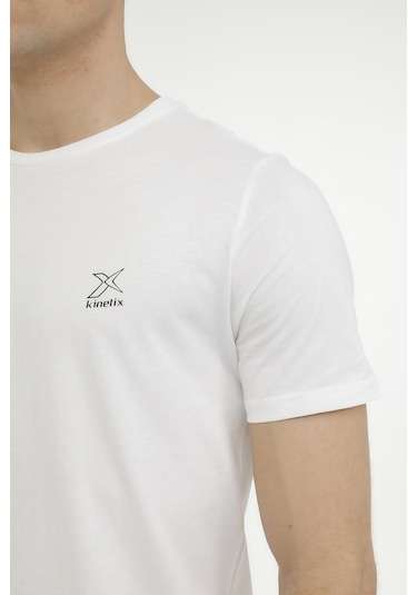 Kinetix M-sn220 Bsc C T-shırt 3fx Beyaz Erkek Kısa Kol T-shirt Beyaz