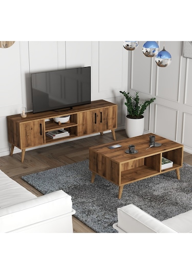 Set 1582-2072 Exxen Tv Ünitesi + Exxen Orta Sehpa - Hat Rengi