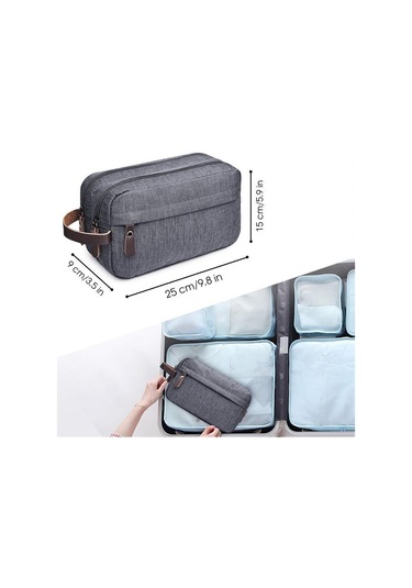 Vkemall Erkekler İçin Siyah Seyahat Çantası - Büyük Kapasiteli, Su Geçirmez, Makyaj Ve Temizlik Malzemeleri İçin Pratik Saklama Çanta - Yeni Model