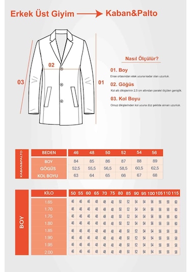 Ds Damat Regular Fit Gri Hakim Yaka Kaşe Kaban 5HF08ORT10002 Gri