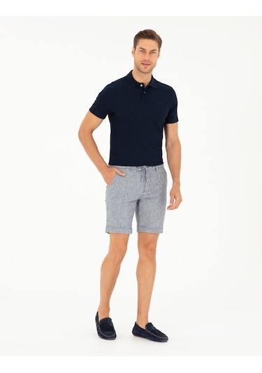 Pierre Cardin Erkek Açık Lacivert Şort / Bermuda 50284287-vr059 Açık Lacivert