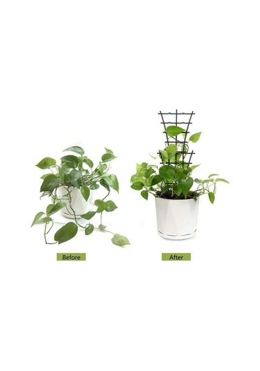 Qingmipy 2 Adet Yeşil Plastik Bitki Tutucu, Tomat Ve Tırmanan Sebzeler İçin, Bahçe Ve Sokağa Uygun, Montajsız Kullanım