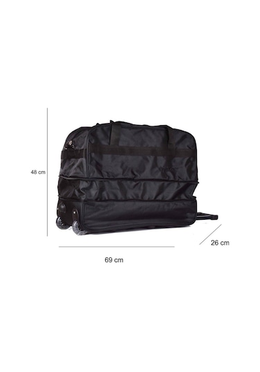 Escape Büyük Boy Valiz 70 Cm 203Siyah Tekerlekli Valiz Büyük Boy