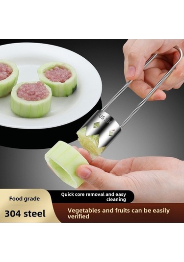 Tongxida 304 Paslanmaz Çelik Meyve Sebze Çekirdek Çıkarıcı, Elma Armut Çekirdek Kaldırıcı, Hafif Dayanıklı Mutfak Aracı