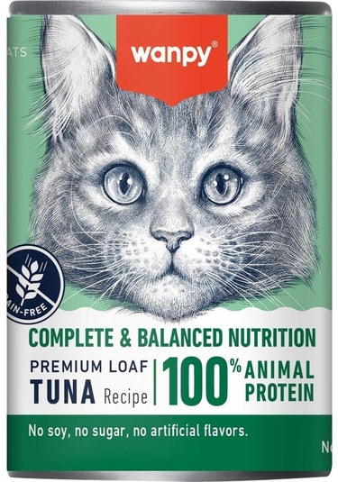 Wanpy Tahılsız Ton Balıklı 375 Gr Yetişkin Konserve Kedi Maması