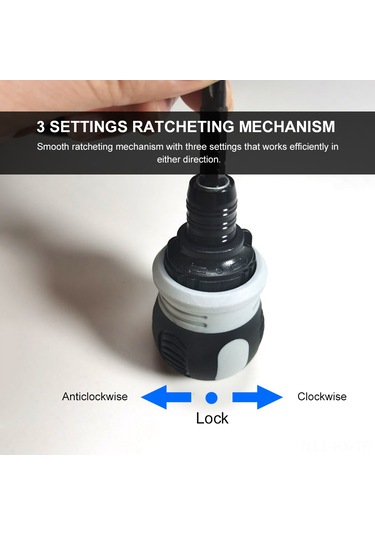 Kangvka Krom Vanadyum Çelik Ratchet Tornavida - Uzunluk Ayarlanabilir, İki Uçlu Düz + Çapraz , Ergonomik Abs Kolu, Dayanıklı Tamir Aracı Siyah/gri
