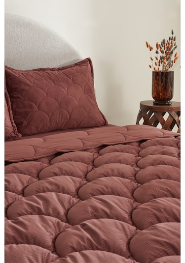 Karaca Home Cowrie Çift Kişilik Luxury Comfort Set Gül Kurusu