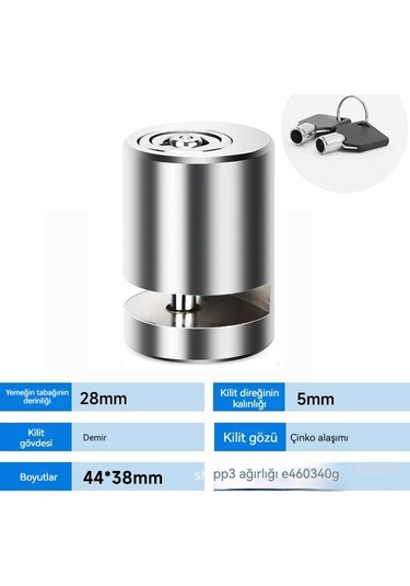 Evrensel Jokmae Fren Kilidi Alaşım Disk Fren Kilidi Anti-meraklı Bisiklet Kilidi Alaşım Çelik Büyük Silindirik Disk Fren Kilidi