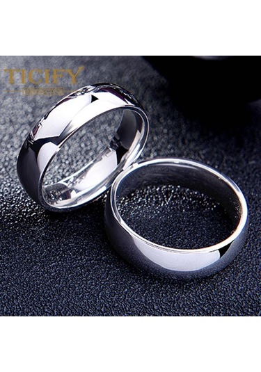 Gül Altın Titanyum Çelik Yüzük 6mm Arcin Erişte Yüzükler Basit Vahşi El Aksesuarları 5 Çok Renkli