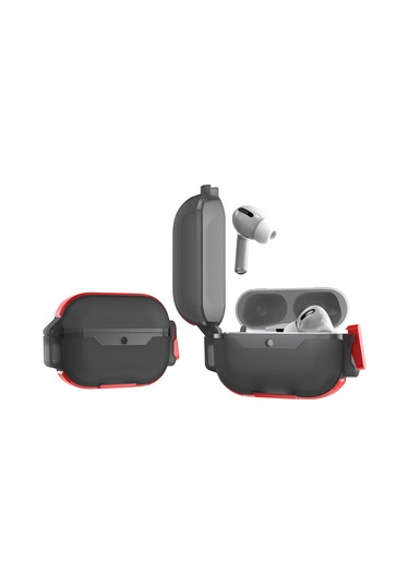 Noktaks Airpods 3. Nesil Uyumlu Kılıf Airbag 34 Darbelere Karşı Dayanıklı Kılıf Kırmızı