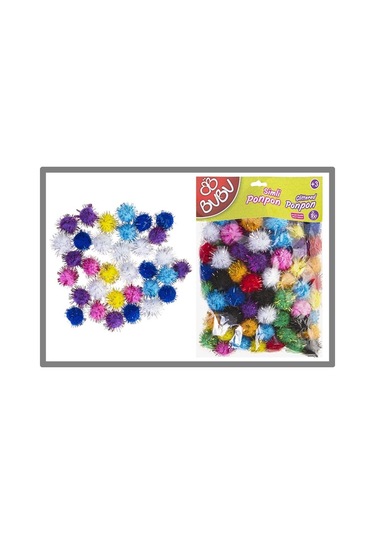 Bubu Simli Ponpon 2cm 100lü - 2 Paket