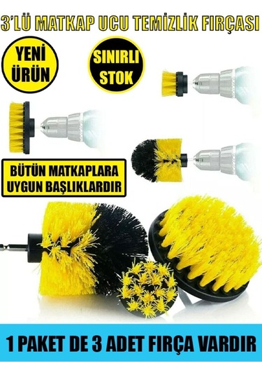 İsgstore 3'lü Matkap Ucu Temizlik Fırçası