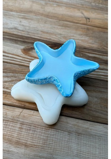 Deniz Yıldızı Silikon Kap Kalıbı Beyaz