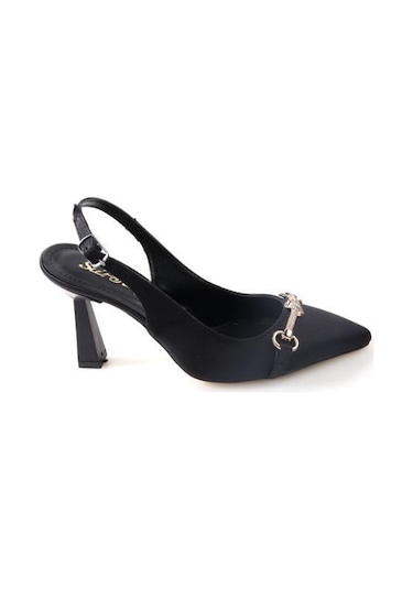 Papuçcity Sprs 02833 8,5 Cm Topuklu Kadın Arkası Açık Stiletto Ayakkabı 001