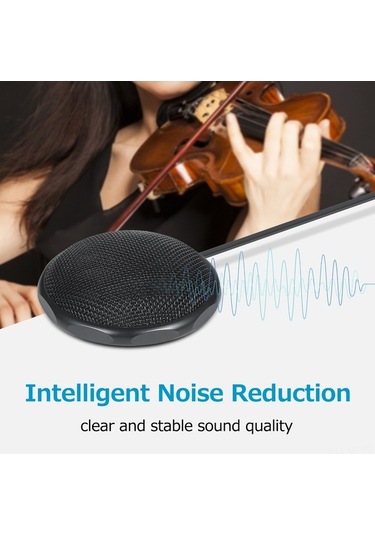 Novahub Usb Taşınabilir 360 Kondenser Mikrofon, Oyun Ve Kayıt Mikrofonu, Masaüstü Mikrofon