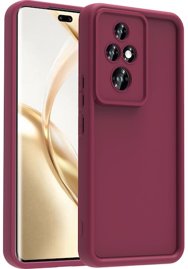 Honor 200 Pro Kılıf Kamera Korumalı Zore Ananas Kapak Mürdüm