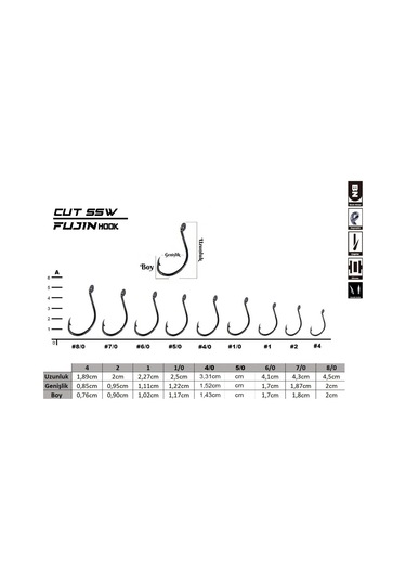 Fujin Cut Ssw Fjcssw-bn 6/0 Kaynaklı Octopus İğne