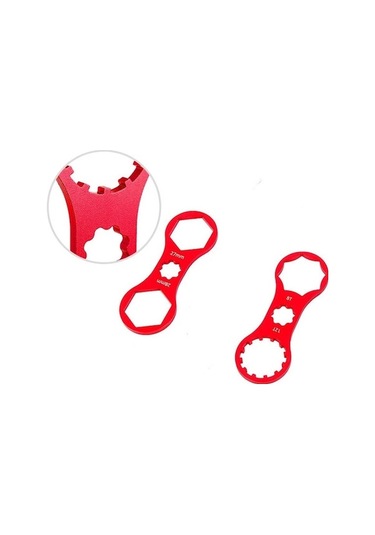 Xindoker Montaj Bisiklet Fork Servis Aracı - Suntour Xcm/xcr/xct/rst Amortisör Tamiri, Kırmızı, 8t-12t Anahtar Altın