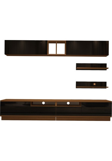 Decoraktiv Trendstyle 5220s Slm Tv Ünitesi Tv Sehpası Ceviz - Siyah