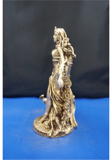 Hera Mitolojik Tanrıça Heykeli 25 Cm Dekoratif Biblo, Ev & Ofis Aksesuarı Altın