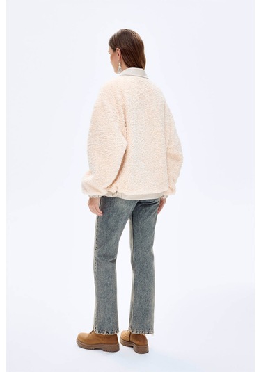 Quzu Bej Kadın Ceket Kbn01145 Bej