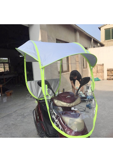 Motosiklet Ve Scooter İçin Yağmurluk Tentesi Siyah