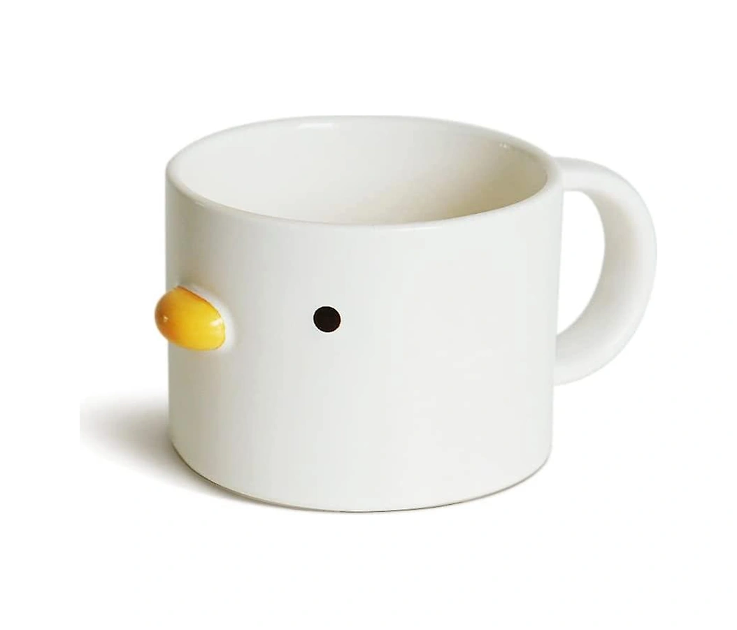 Komik Tavuklu Kahve Kupası, El Yapımı Sırlı Ördek Kupası, Güvenli Seramik Sütlü Latte Kupaları, 7oz Sevimli Çay Kupası. Best Gifts.by