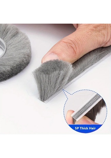 Chuangyinshop Beyaz 7x8mm Ses Yalıtım Kapı Pencere Kendinden Yapışkanlı Conta Şeridi Beyaz